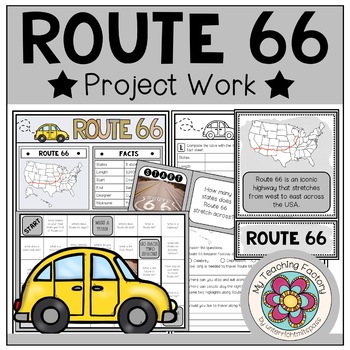 Preview of USA - Route 66 (Fact Sheets, Worksheets and Games)