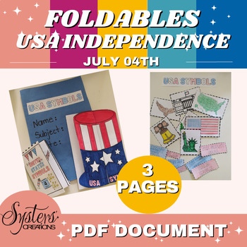 Preview of USA SYMBOLS | USA INDEPENDENCE |  FOLDABLE