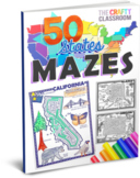 USA State Mazes Activity Pack