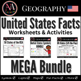 USA State Symbols and Maps MEGA Bundle | Geography