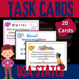USA State Task Cards | Maps Activities | Fun Two-Choice Qu