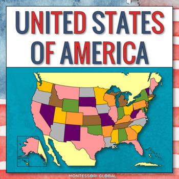 Preview of The United States of America - States and Capitals