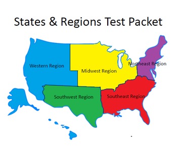 Preview of USA States & Regions Assessments / quizzes (25 assessments)
