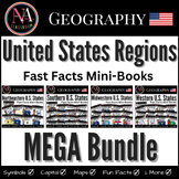 USA States by Region | Fast Facts | Mini Books | MEGA BUNDLE