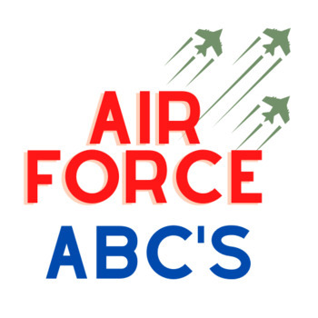 Preview of USAF / Air Force ABCs - A Classroom Book for Children to Decorate