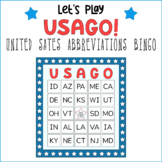 USAGO - United States Abbreviations Bingo Game Cards