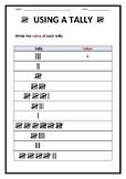 USING A TALLY  (4-page booklet)