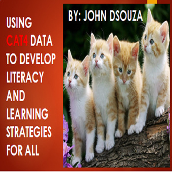 Preview of USING CAT4 DATA TO DEVELOP LITERACY AND LEARNING STRATEGIES