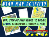 UTAH Map Activity- fun, engaging, follow-along 20-slide PPT
