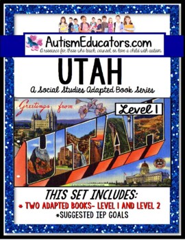 Preview of UTAH State Symbols ADAPTED BOOK for Special Education and Autism