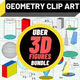 Uber 3D Geometry Clip Art BUNDLE - Volume, Surface Area, L