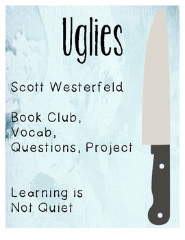 Preview of Uglies Book Club (Dystopian Fiction Novel Study, Vocabulary, Questions, Project)