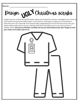 Preview of Ugly Christmas Sweater Activity