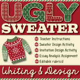 Ugly Christmas Sweater: Décor and Party Invitation Writing and Design Activity