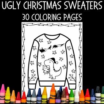 20+ Ugly Sweater Coloring Page