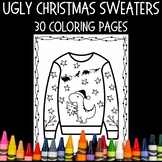 Ugly Christmas Sweater Coloring (30 Coloring Pages)
