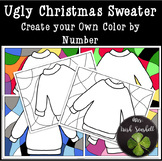 Ugly Christmas Sweater Create your own Coloring by Number 