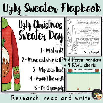 Christmas Activities ESL Ugly Sweater Informational Text | TpT
