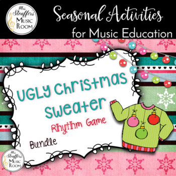 Preview of Ugly Christmas Sweater Interactive Rhythm Games Bundle