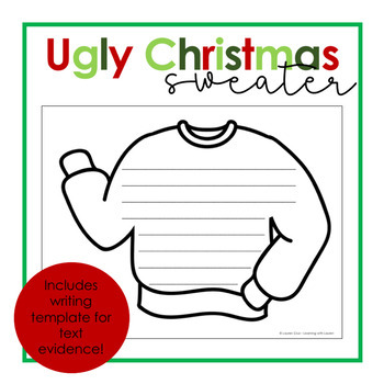 Ugly Christmas Sweater Reading Craftivity by Learning with Lauren ...
