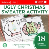 Ugly Christmas Sweater Writing and Craftivity
