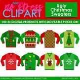 Ugly Christmas Sweaters Clip Art (Digital Use Ok!)