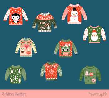 Ugly Christmas Sweaters Clipart, Joy of Chrismas clothesline , noel ca –  MUJKA CLIPARTS