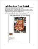 Ugly Furniture Craigslist Ad: Fun writing assignment