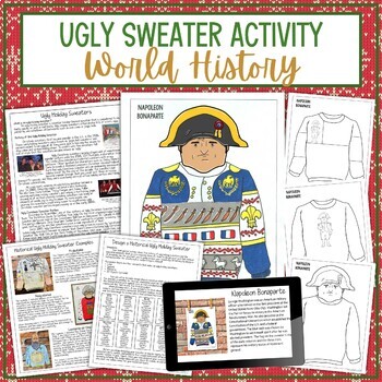 Preview of Design an Ugly Sweater Holiday Activity No Project Project - World History APWH