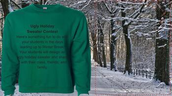 Preview of Ugly Holiday Sweater Contest - Google Slides