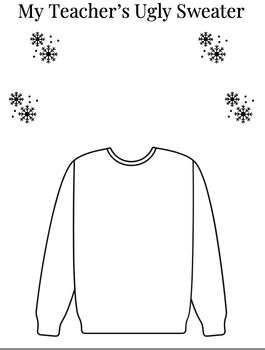 Ugly Sweater Activity by Courter's Calm Chaos | TPT