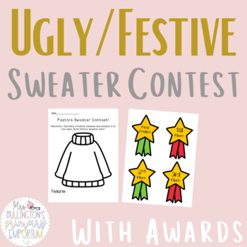 Ugly Festive Sweater Activity by Mrs Bullington's Primary Emporium