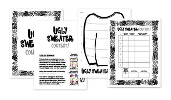 Preview of Ugly Sweater Math Activity - 1st 2nd Grade
