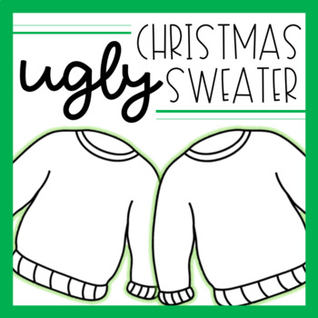 Ugly Sweater printable by Pencil and Paintbrushes | TPT