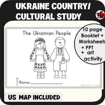 Preview of Ukraine A Country/Cultural Study-USA map