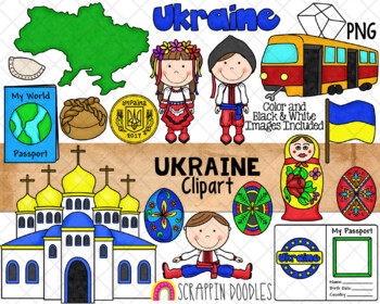 Preview of Ukraine ClipArt - Ukrainian -Commercial Use PNG