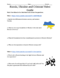 Ukraine, Crimea and Russia Video Guide W/ Key