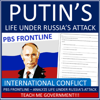 Preview of Ukraine: Life Under Russias Attack Putin Video Questions Worksheet PBS Frontline