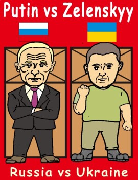 Preview of Ukraine vs Russia: Putin and Zelenskyy Paper Bag Puppet