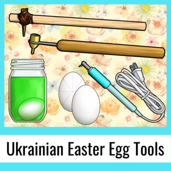 Preview of Ukrainian Easter Egg Tools / Pysanky Materials -Personal and Commercial Use