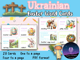 Ukrainian Easter Labels - Word Wall, Vocabulary, Translati