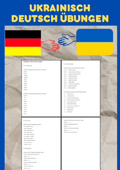 Preview of Ukrainian-German exercises for beginners #StandWithUkraine