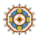 Ukrainian Vyshyvanka Styled Full-Color Mandala - Ukraine Mandala