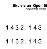 Ukulele: A Folk Tune Duet on Open Strings play along song