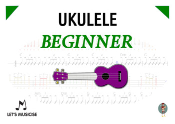 Preview of Ukulele Beginner Method for Primary School Classroom w. Tablatures/Chord Charts