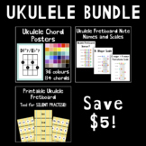 Ukulele Bundle! Chord Posters - Scales & Note Names - Fretboard