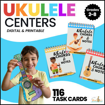 Preview of Ukulele Centers - Games, Craft and Teaching Tools