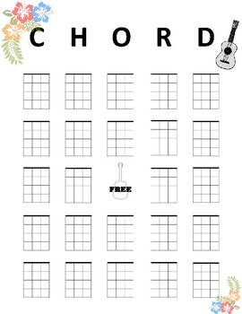 Blank Ukulele Chord Chart Printable