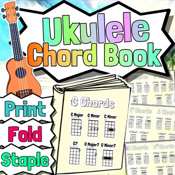 Preview of Ukulele Chord Book | Print, Fold, Staple!
