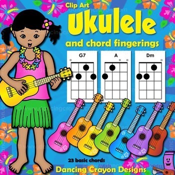 Preview of Ukulele Chord Chart Clip Art